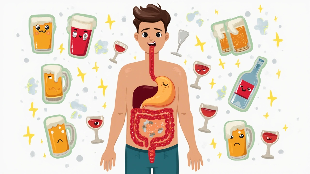 Alcohol and Tummy-Ache: How Drinks Mess with Your Digestion