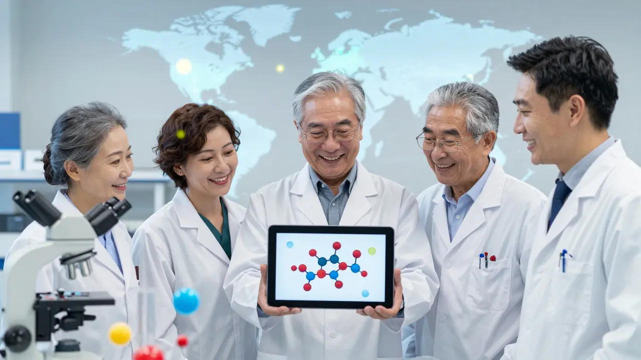 Scientists researching new PSC treatments with molecular visuals